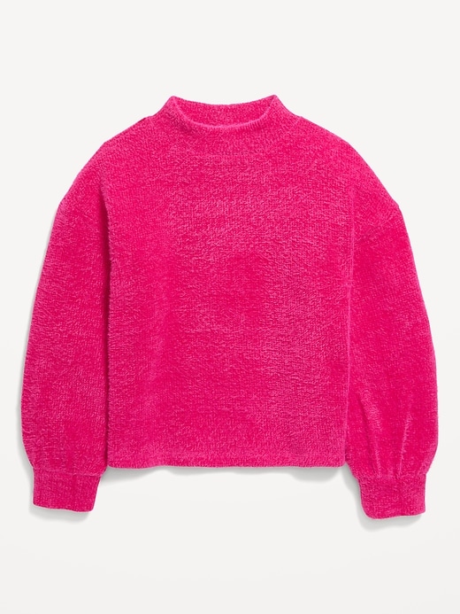 View large product image 2 of 3. Cozy Mock-Neck Chenille Sweater for Girls