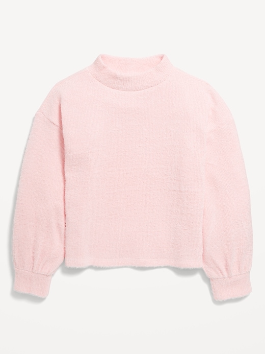 View large product image 2 of 3. Cozy Mock-Neck Chenille Sweater for Girls