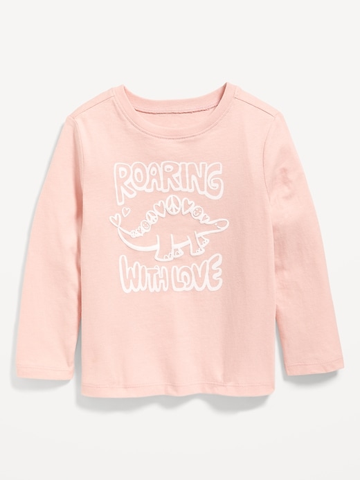 View large product image 1 of 1. Long-Sleeve Graphic T-Shirt for Toddler Girls