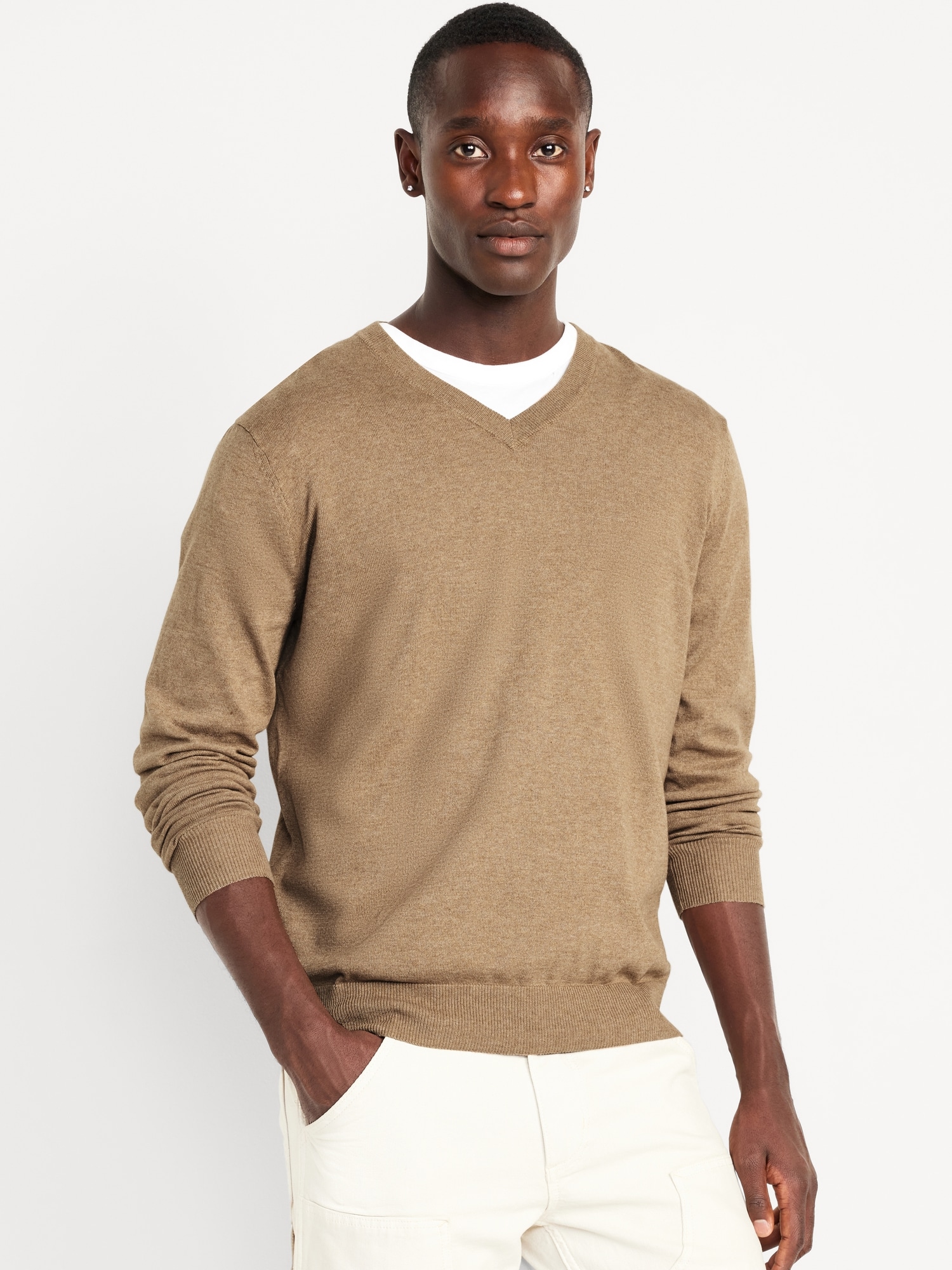 High neck crew neck best sale