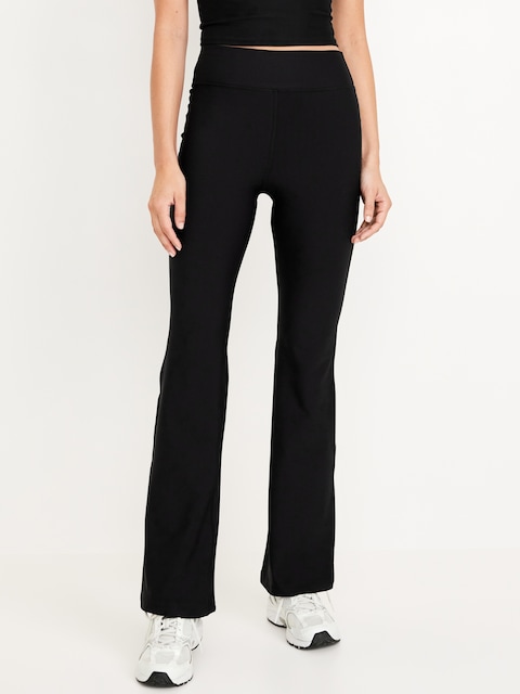 Extra High-Waisted PowerSoft Flare Leggings - Black Jack