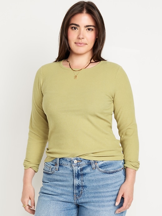 Image number 5 showing, Slim Plush-Knit T-Shirt