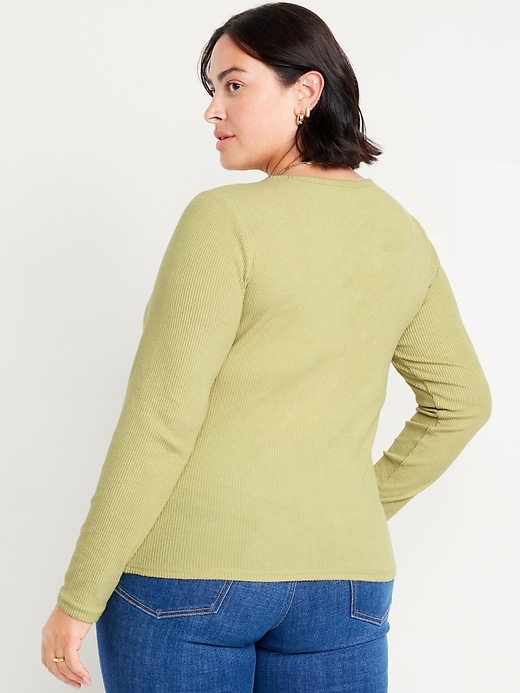 Image number 8 showing, Slim Plush-Knit T-Shirt