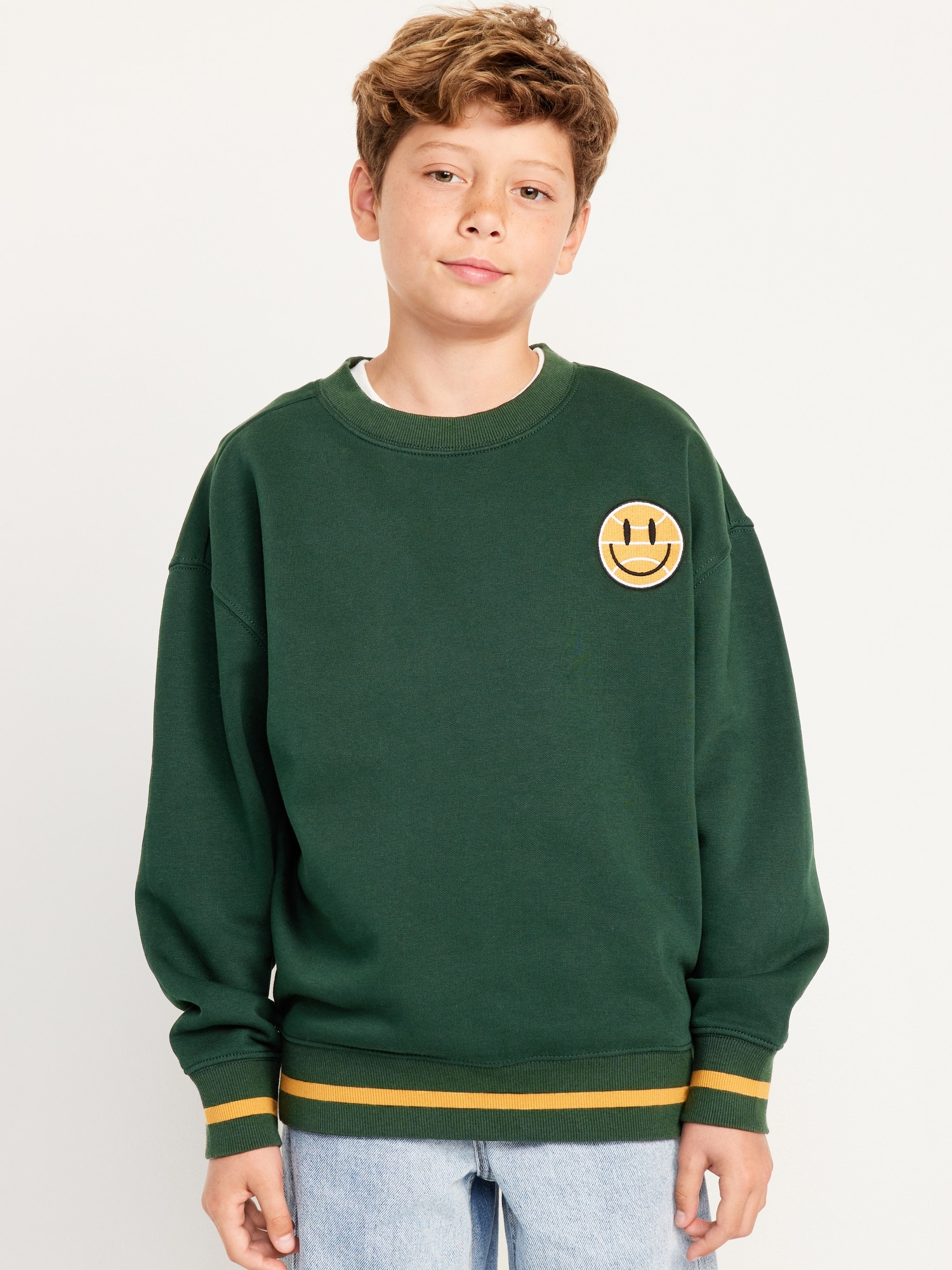 Boys crew neck sweatshirt on sale