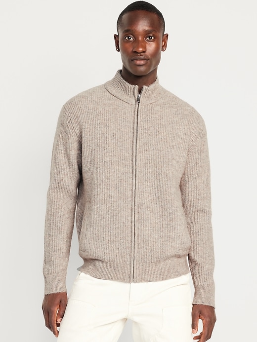 Image number 1 showing, Shaker Stitch Zip Sweater