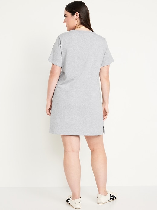 Image number 6 showing, Crew-Neck Mini T-Shirt Dress