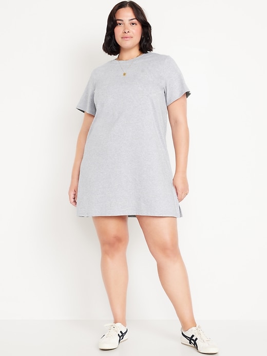 Image number 7 showing, Crew-Neck Mini T-Shirt Dress