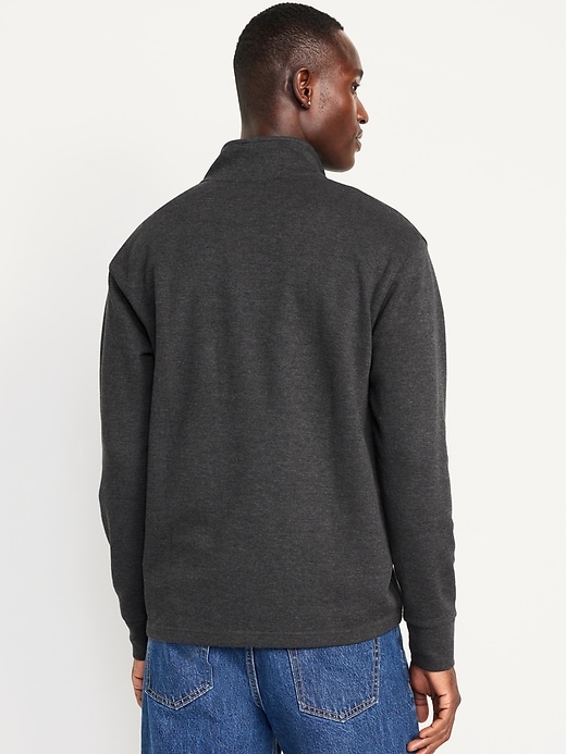 Image number 6 showing, French Rib Quarter-Zip Sweater