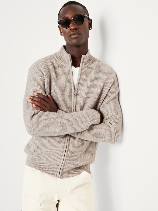 Image number 3 showing, Shaker Stitch Zip Sweater