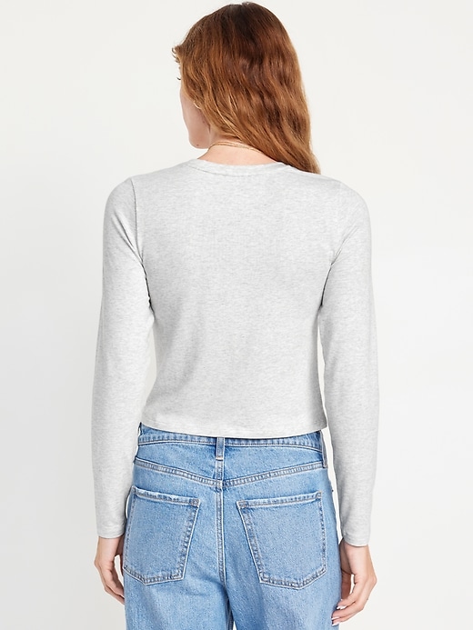 Image number 2 showing, Bestee Long-Sleeve Crop T-Shirt