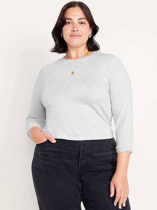 Image number 7 showing, Bestee Long-Sleeve Crop T-Shirt