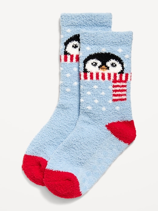 View large product image 1 of 1. Unisex Cozy Holiday Socks for Toddler &amp; Baby