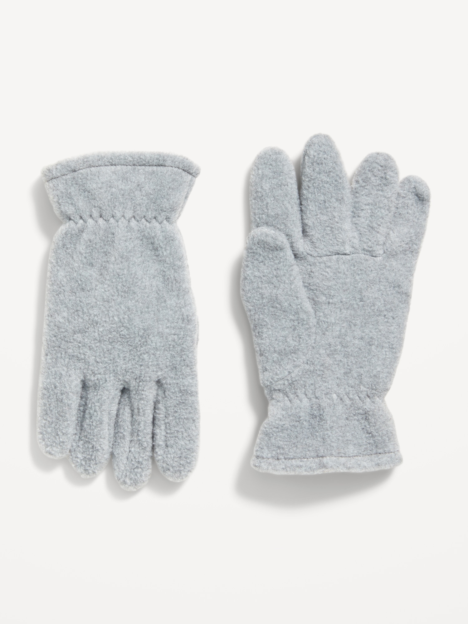 Gender-Neutral Go-Warm Microfleece Gloves for Kids - Gray