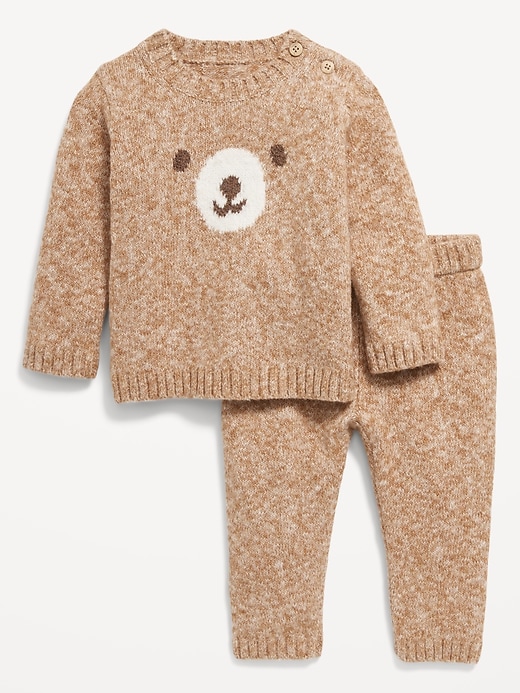 View large product image 1 of 3. SoSoft Crew-Neck Graphic Sweater and Bottoms Set for Baby