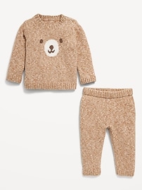 View large product image 3 of 3. SoSoft Crew-Neck Graphic Sweater and Bottoms Set for Baby