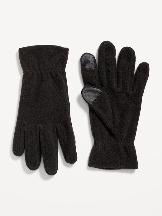 View large product image 1 of 1. Text-Friendly Performance Fleece Gloves for Men