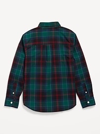 View large product image 3 of 3. Long-Sleeve Poplin Shirt for Boys