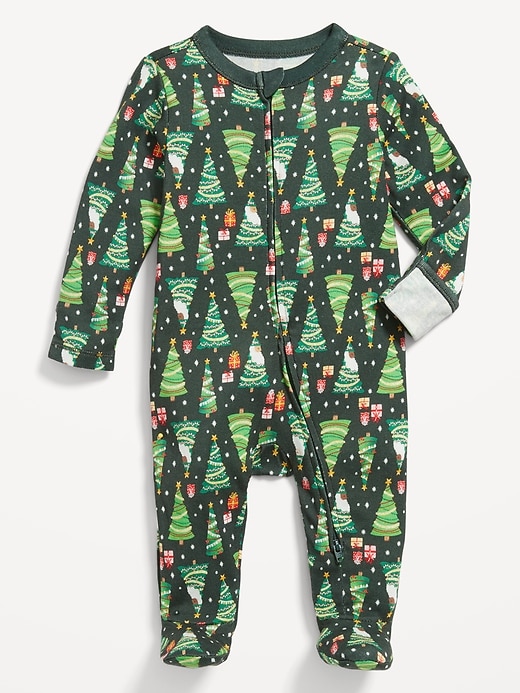 View large product image 2 of 3. 2-Way-Zip Printed Sleep &amp; Play Footed One-Piece for Baby