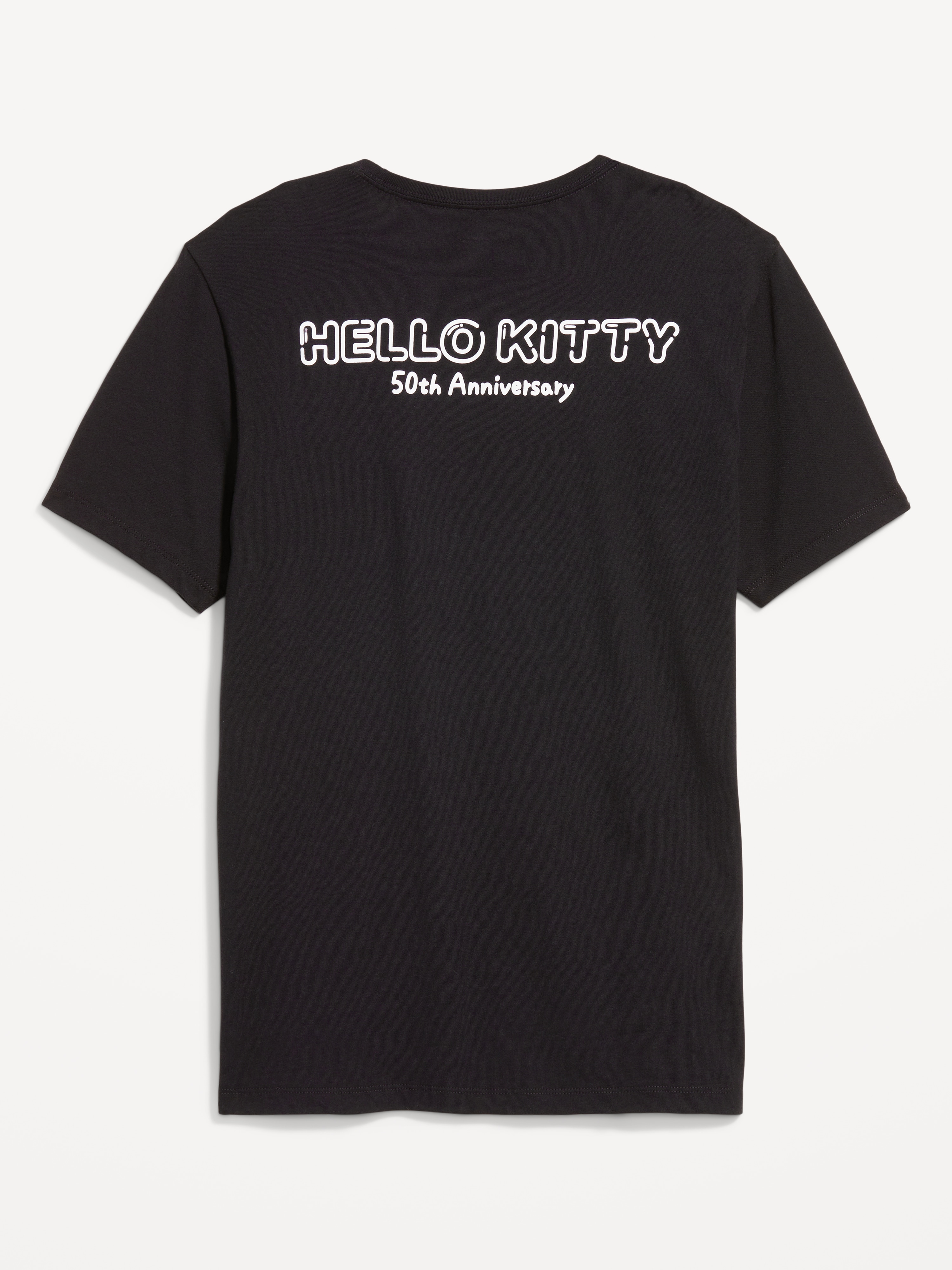 Hello Kitty ブラックポロシャツ open yy HELLO KITTY X YY COLLARED T-SHIRT, BLACK