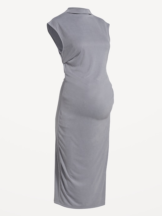 Image number 6 showing, Maternity Mock Neck Midi Dress