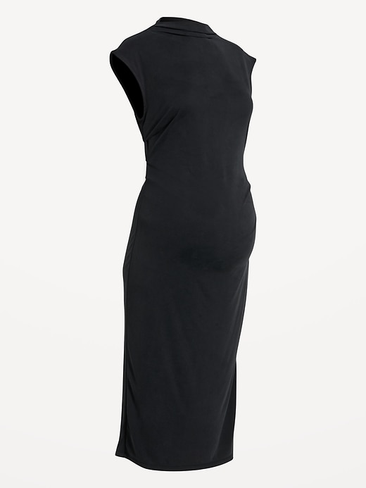 Image number 4 showing, Maternity Mock Neck Midi Dress