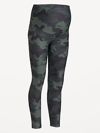 Image number 2 showing, Maternity Full-Panel PowerSoft 7/8 Leggings