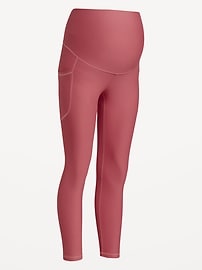 Image number 2 showing, Maternity Full-Panel PowerSoft 7/8 Leggings