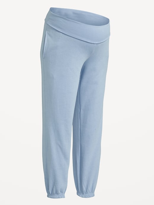 Image number 6 showing, Maternity Rollover-Waist Jogger Sweatpants