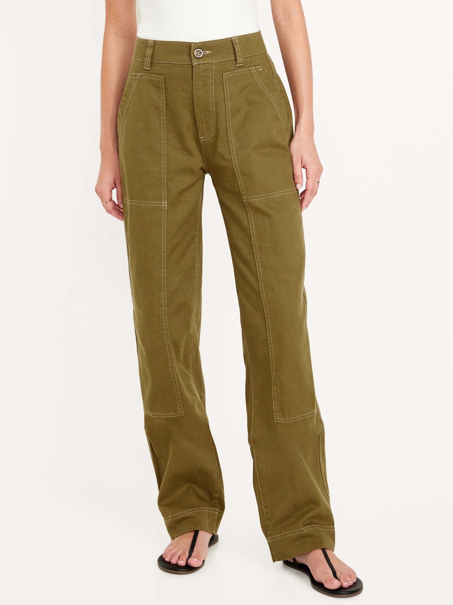 Women s High Waisted Trouser Pants Old Navy