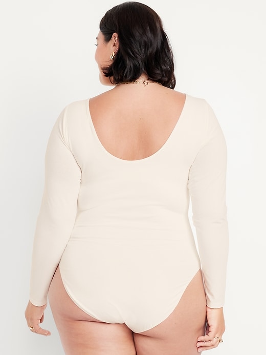 Image number 8 showing, Double-Layer Scoop-Back Bodysuit