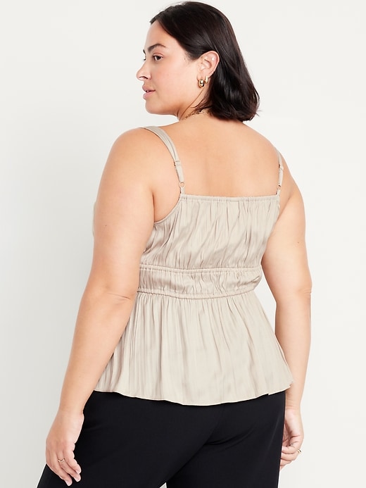 Image number 6 showing, Waist-Defined Satin Top