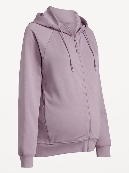 Image number 3 showing, Maternity Dynamic Fleece Full-Zip Hoodie