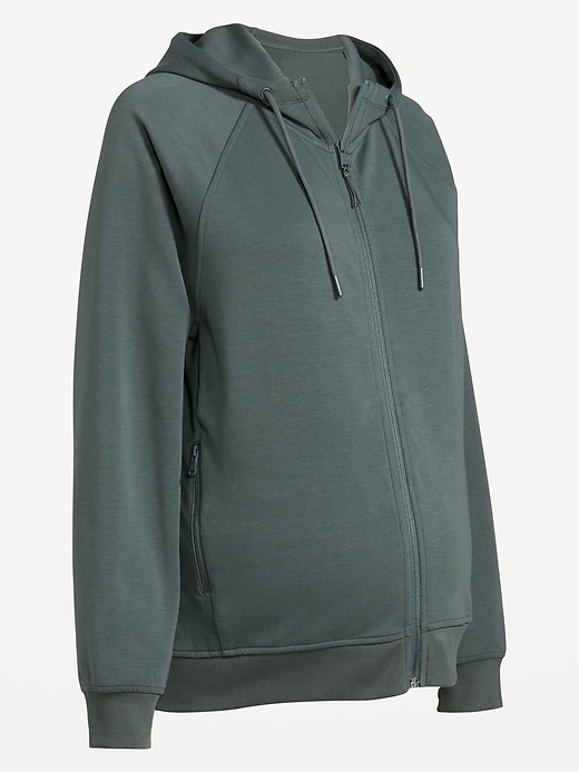 Image number 3 showing, Maternity Dynamic Fleece Full-Zip Hoodie