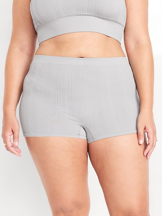 Image number 7 showing, Mid-Rise Seamless Boyshort Underwear