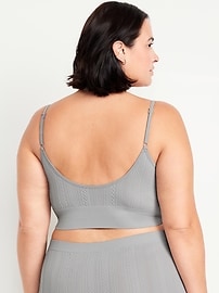 View large product image 8 of 8. Seamless Longline Bralette