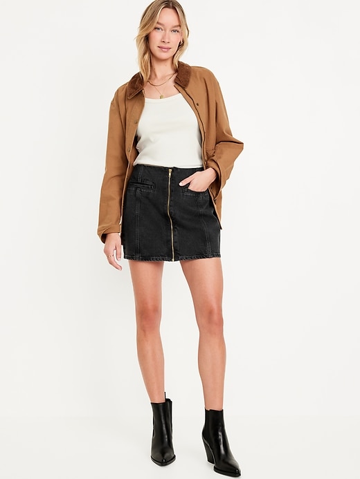 Image number 1 showing, Mid-Rise OG Jean Mini Skirt