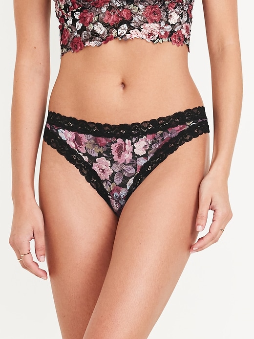 Image number 1 showing, Lace Thong Underwear