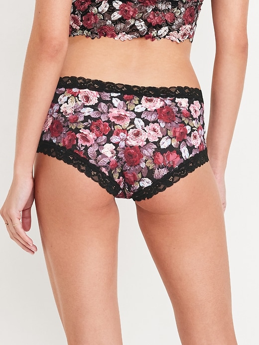 Image number 2 showing, Low-Rise Lace Hipster Underwear