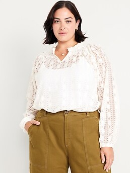 【最安値】S split lace tops 最安値】S split lace tops