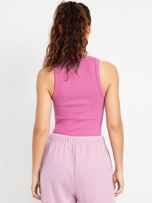 Image number 2 showing, Fitted Seamless Ribbed Tank Top