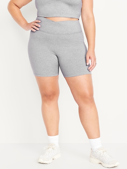 Image number 6 showing, Extra High-Waisted CloudComfy Biker Shorts -- 6-inch inseam