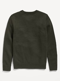 View large product image 3 of 3. Crew-Neck Utility Pocket Sweater for Boys