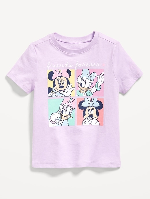 View large product image 1 of 2. Disney© Minnie Mouse and Daisy Graphic T-Shirt for Toddler Girls