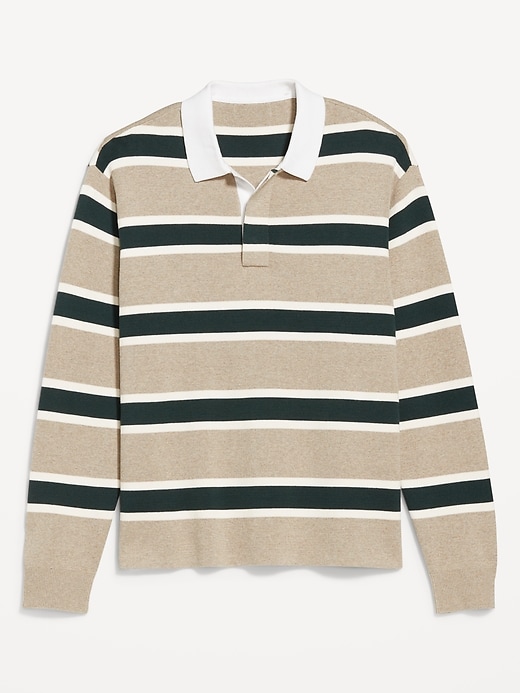 Image number 4 showing, Rugby Stripe Polo Sweater