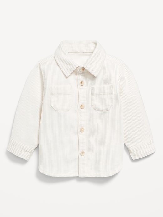 View large product image 1 of 2. Long-Sleeve Corduroy Pocket Shirt for Baby