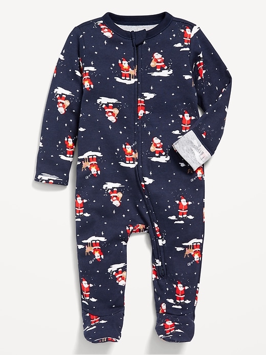 View large product image 2 of 4. 2-Way-Zip Printed Sleep &amp; Play Footed One-Piece for Baby