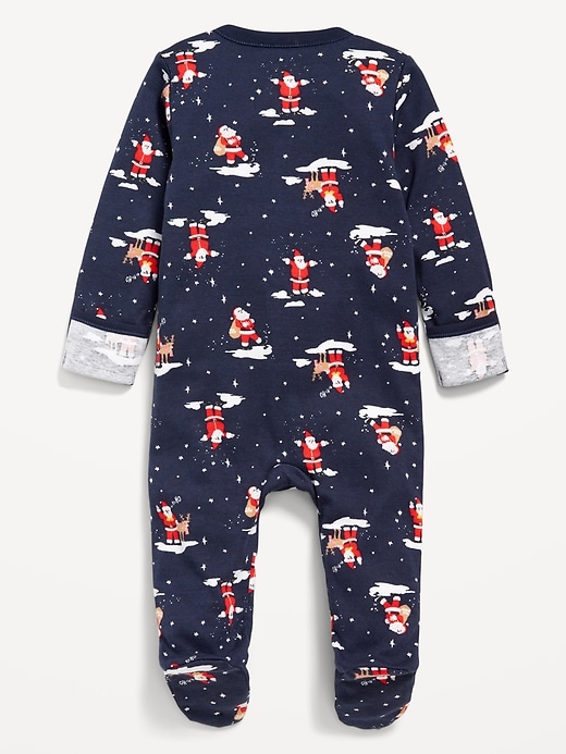 Image number 3 showing, 2-Way-Zip Printed Sleep & Play Footed One-Piece for Baby