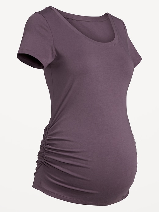 Image number 7 showing, Maternity Scoop-Neck T-Shirt