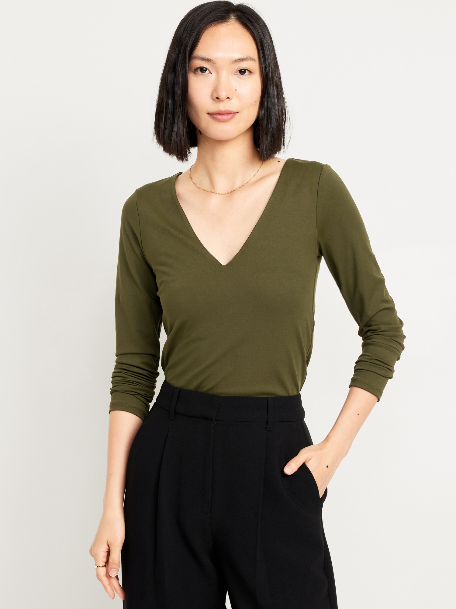 Deep V Neck Womens Tops Old Navy