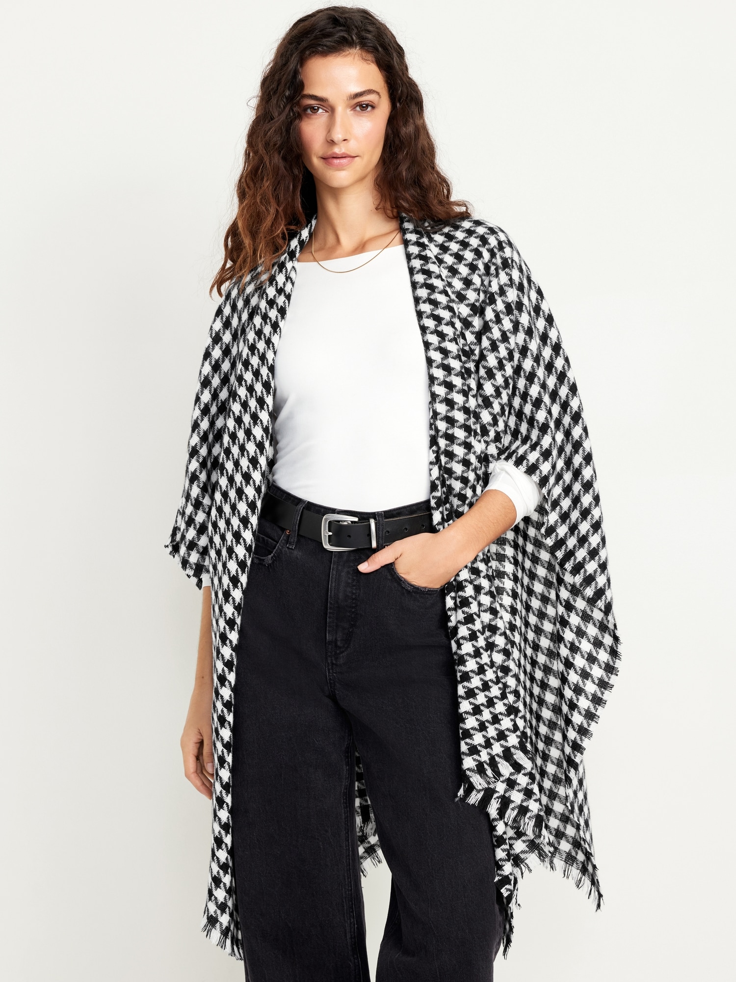 Flannel Poncho | Old Navy